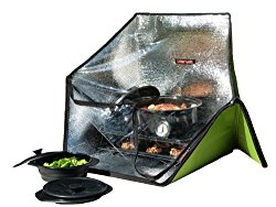 Sunflair Portable Solar Oven Deluxe with Complete Cookware, Dehydrating Racks and Thermometer