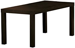 DHP Parsons Modern Coffee Table, Black Wood Grain