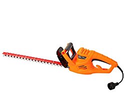 GARCARE 4.2-Amp Corded Hedge Trimmer with 18-Inch Laser Cutting Blade, Blade Cover Included
