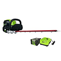 GreenWorks Pro GHT80321 80V 26-Inch Cordless Hedge Trimmer, 2Ah Battery and Charger Included