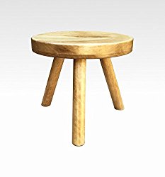 Small Wood Three Legged Stool, Modern Plant Stand, Choose Finish by Candlewood Furniture, Wooden, Tea Table, Kids Chair, Decorative