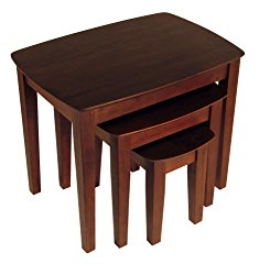 Winsome Wood Nesting Table, Antique Walnut