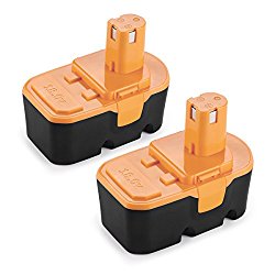 Energup 2 Pack 18V 3.0Ah Replacement Battery for Ryobi One Plus P100 P101 Ryobi 18V Cordless Power Tools Battery