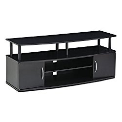 FURINNO Furinno JAYA Large Entertainment Center Hold up to 50-IN TV, 15113BKW