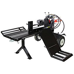 RuggedMade RS-322-LE-LK, 22 Ton Log Splitter with 196CC Lifan Electric Start Engine, Hydraulic Log Lift and Catcher Tray