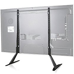 WALI Table Top TV Stand for Most 22″-65″ LCD Flat Screen TV, VESA up to 800 x 400(TVS-001), Black