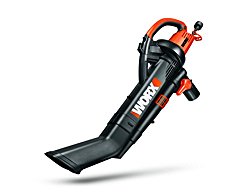 WORX TRIVAC 12 Amp 3-in-One Blower/Mulcher/Vacuum with Metal Impeller, 210 MPH / 350 CFM Adjustable Output, and Collection Bag – WG509