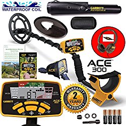 Garrett ACE 300 Metal Detector with Waterproof Search Coil and Pro-Pointer II