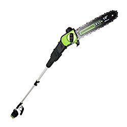 GreenWorks Pro PS80L00 80V 10-Inch Cordless Pole Saw, Battery and Charger Not Included
