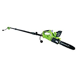 GreenWorks PSCS06B00 6 Amp 10-Inch Corded Chainsaw and Pole Saw Combo