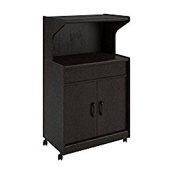 Altra Newton Microwave Cart with Shelf, Black Forest