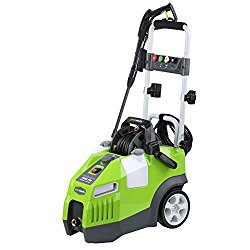 GreenWorks GPW1950 13 amp 1950 PSI 1.2 GPM Electric Pressure Washer with Hose Reel