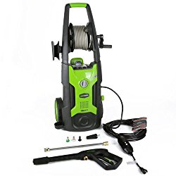 GreenWorks GPW1951 13 amp 1950 PSI 1.2 GPM Electric Pressure Washer with Hose Reel