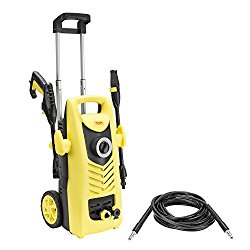 Realm By02-Vbw-Wt 2000 PSI Electric Pressure Washer, 1.6 GPM, 13 Amp with Spray Gun, Adj.Nozzle, Wand, 19ft Hose&High Pressure Foam Cannon
