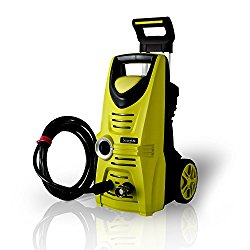 Serenelife Electric Pressure Washer – Powerful Heavy Duty 1520PSI Manual Adjustable High Low Cold Water Sprayer System & Rolling Wheels – Power Wash Spray Clean Concrete Driveway Car Home SLPRWAS34