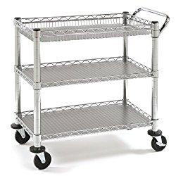 Seville Classics Heavy-Duty Commercial-Grade Utility Cart, NSF Listed