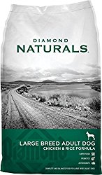 Diamond Naturals Chicken Flavor Dry Food for Adult Dogs, Large Breed 60+ Formula, 40 Pound Bag