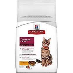 Hill’s Science Diet Adult Optimal Care Chicken Recipe Dry Cat Food, 16 lb bag