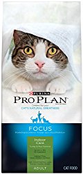 Purina Pro Plan FOCUS Adult Indoor Care Turkey & Rice Formula Dry Cat Food – (1) 16 lb. Bag