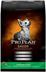 Purina Pro Plan SAVOR Adult Shredded Blend Small Breed Chicken & Rice Formula Dry Dog Food – (1) 6 lb. Bag