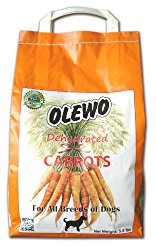 Olewo Carrots Digestive Dog Food Supplement, effective dog diarrhea relief for over 35 years, adds natural source vitamins to any dog food to promote overall health, 1-ingredient, non-GMO product, Made in Germany, 5.5 Pounds