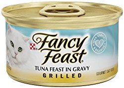 Purina Fancy Feast Grilled Tuna Feast in Gravy Cat Food – (24) 3 oz. Pull-top Can