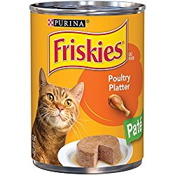 Purina Friskies Classic Pate Poultry Platter Cat Food – (12) 13 oz. Cans