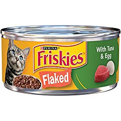 Purina Friskies Flaked with Tuna & Egg Wet Cat Food – (24) 5.5 oz. Cans