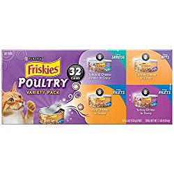 Purina Friskies Poultry Variety Pack Cat Food – (32) 11 lb. Box