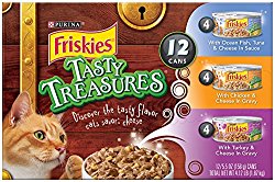 Purina Friskies Tasty Treasures Variety Pack Cat Food – (12) 4.12 lb. Box