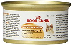 Royal Canin Canned Cat Food, Intense Beauty, Thin Slices in Gravy (Pack of 24 3-Ounce Cans)