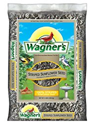 Wagner’s 62028 Striped Sunflower Seed, 5-Pound Bag