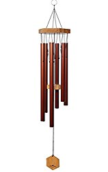 WIND CHIMES FOR PEOPLE WHO LIKE THEIR NEIGHBORS, Soothing Melodic Tones & Solidly Constructed Bamboo/Aluminum Chime, Great as a Quality Gift or to keep for Your own Patio, Porch, Garden, or Backyard.