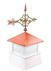 18″ Square Manchester Vinyl Cupola with Cottage Victorian Arrow by Good Directions