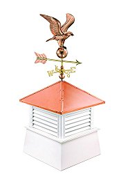 26″ Square Manchester Vinyl Cupola with Cottage Eagle by Good Directions