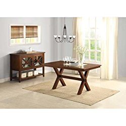 Better Homes and Gardens Maddox Crossing Dining Table, Brown