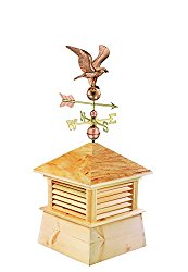 Good Directions 30″ Square Kent Wood Cupola with Standard American Eagle