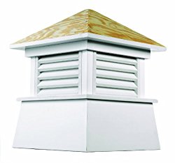 Good Directions Kent Vinyl Cupola with Wood Roof 18″ x 22″