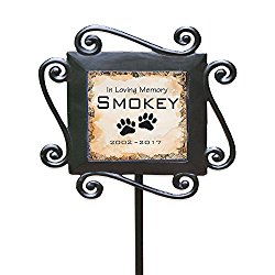GiftsForYouNow Personalized Pet Memorial Garden Stake, 28” by 8.5”