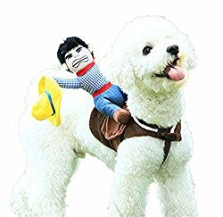 Dog Costumes Pet Costume Pet Suit Cowboy Rider Style by DELIFUR (Small)