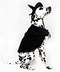 Halloween Witch Cape and Hat Dog Costume by Midlee (XX-Large)