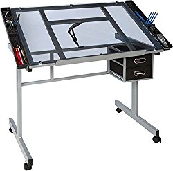 OneSpace 50-CS01 Craft Station, Silver with Blue Glass