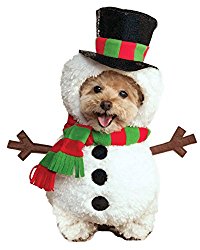 Rubies Costume Walking Snowman Pet Costume, Medium