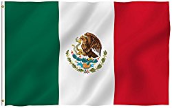 ANLEY [Fly Breeze] 3×5 Foot Mexico Flag – Vivid Color and UV Fade Resistant – Canvas Header and Double Stitched – Mexican MX National Flags Polyester with Brass Grommets 3 X 5 Ft
