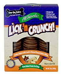 Three Dog Bakery Lick’n Crunch! All-Natural Sandwich Cookie Treats for Dogs , 13 oz (369 g)