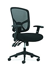 Basyx by HON Customizable Ergonomic High-Back Mesh Task Chair with Arms and Lumbar Support – Ergonomic Computer/Office Chair (HVST121)
