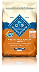 BLUE Life Protection Formula Senior Large Breed Chicken and Brown Rice  Dry Dog Food 30-lb