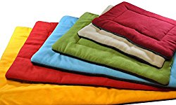 Vivi Bear Comfy Fleece Winter Dogs Warm Sleeping Mat Bed Puppy Or Kitty Nap Floor Sleep Bed Caushion Pet Matress Crate Bed, Red 5 Sizes (XL (41 x 26 x 1.5 Inch))