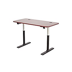 ApexDesk VT60NWC-S Vortex Series 60″ Wide 2-Button Electric Height Adjustable Sit to Stand Desk, New Cherry