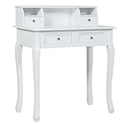 Best Choice Products Home Office Furniture Writing Desk Work Station Computer Laptop Table , White